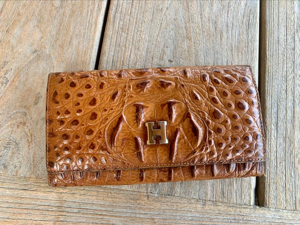 Lederen portemonnee, Handtassen en Accessoires, Ophalen of Verzenden, Gebruikt