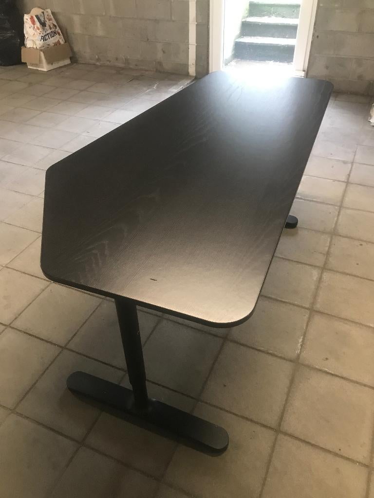 IKEA Bekant groot bureau, Huis en Inrichting, Ophalen, In hoogte verstelbaar, Gebruikt, IKEA