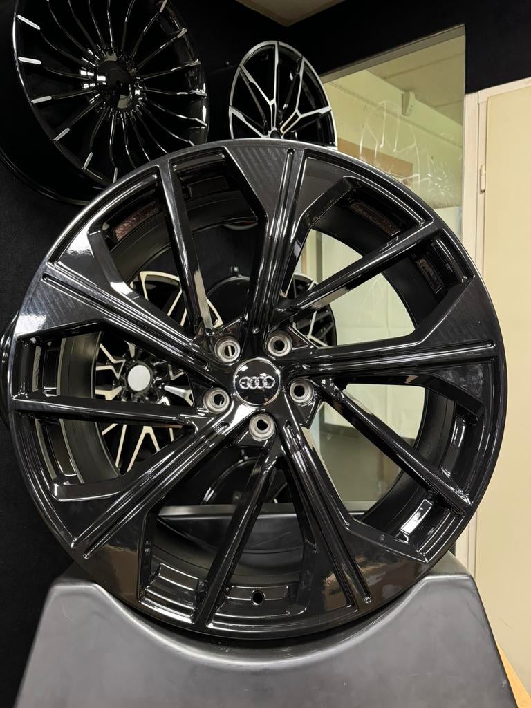 21 inch velgen voor Audi SQ5 look 5x112 A5 A6 A7 Q3 Q5 SLINE, Auto-onderdelen, Banden en Velgen, Velg(en), Nieuw, Personenwagen