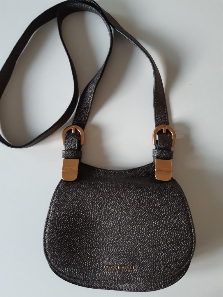 (nieuw) Lederen handtasje 'Coccinelle' (schoudertas), Handtassen en Accessoires, Verzenden, Nieuw, Bruin