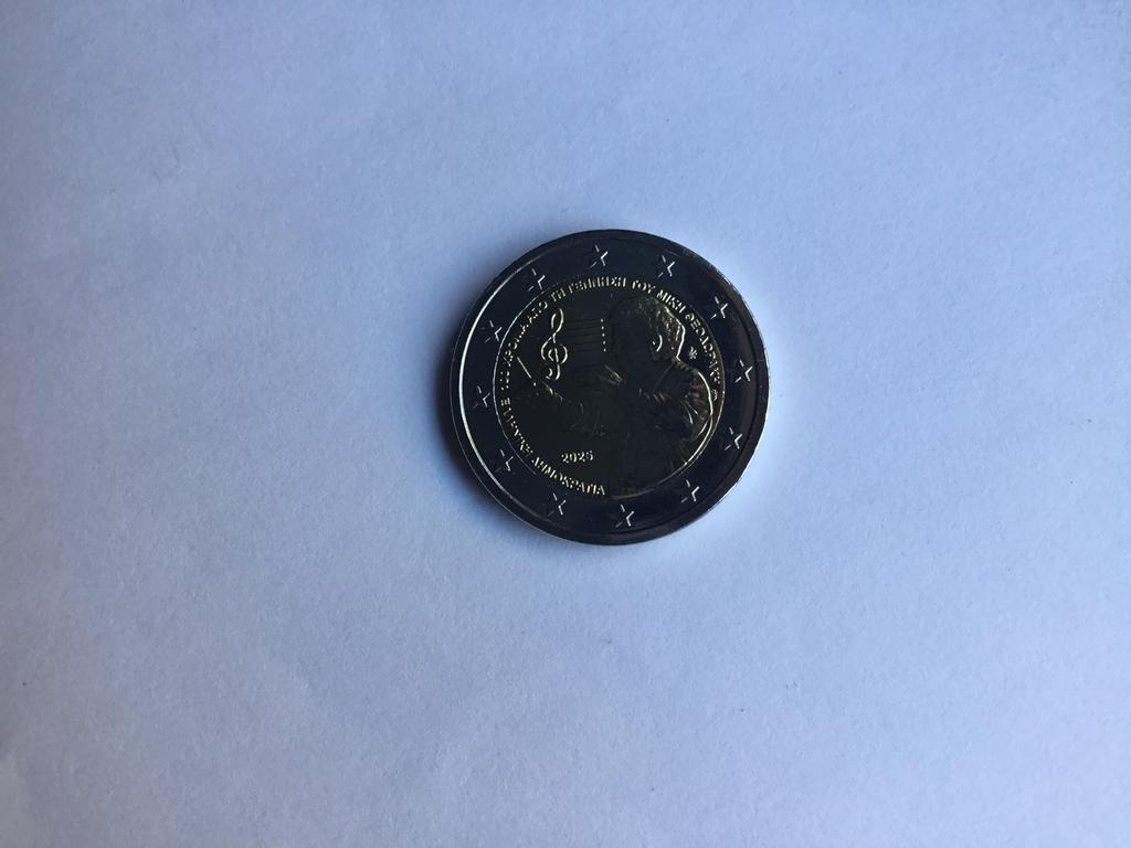 2025 Griekenland Mikis Theodorakis unc, Timbres & Monnaies, Enlèvement ou Envoi, Grèce, 2 euros, Monnaie en vrac