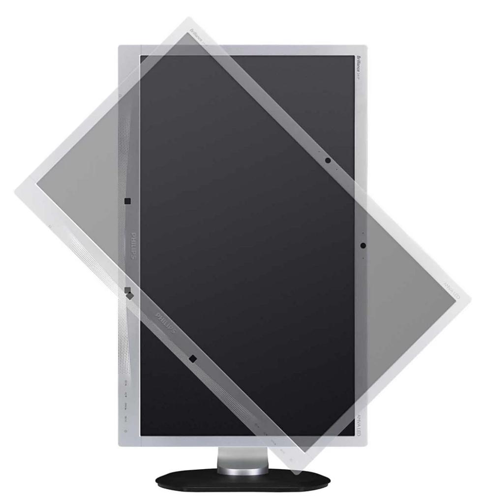 Philips Brillance 241P 24" scherm met geïntegreerde webcam, Ophalen, Philips, Gebruikt, 3 tot 5 ms