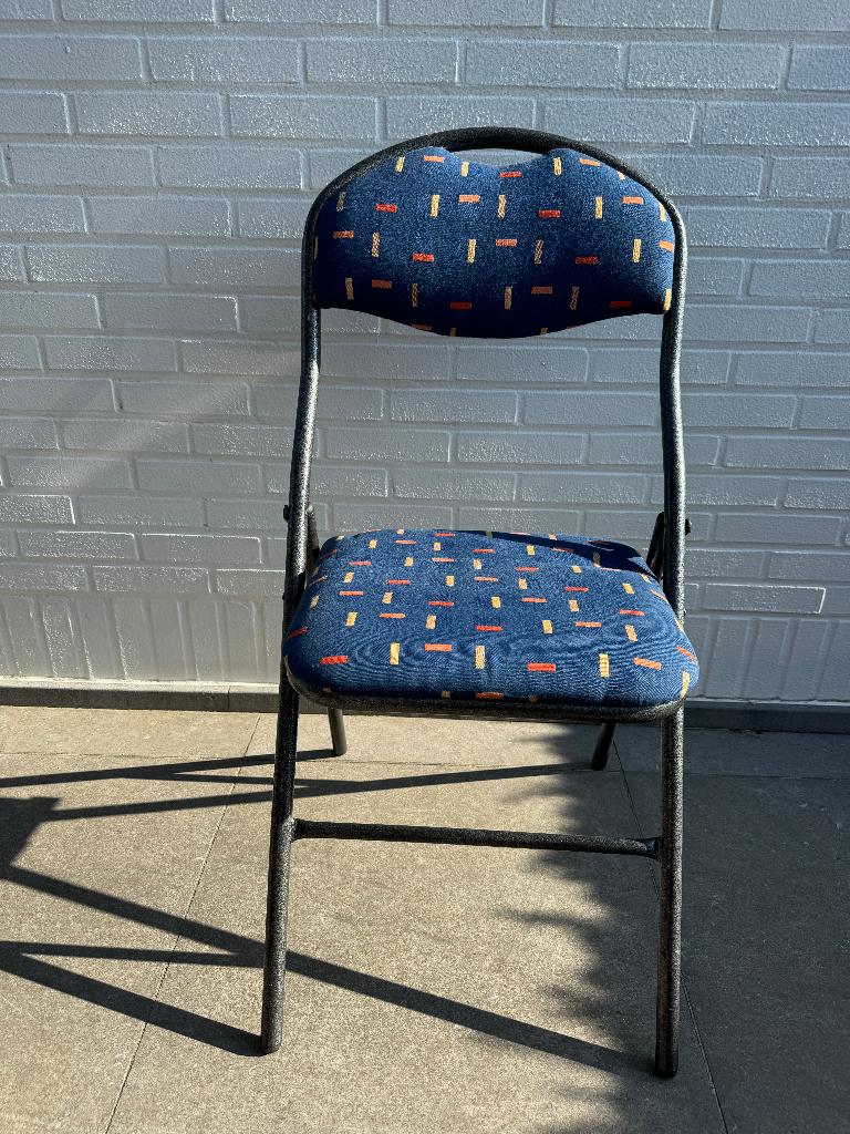 Stoelen plooibaar, Huis en Inrichting, Stoelen, Ophalen, Overige materialen, Blauw, Zo goed als nieuw
