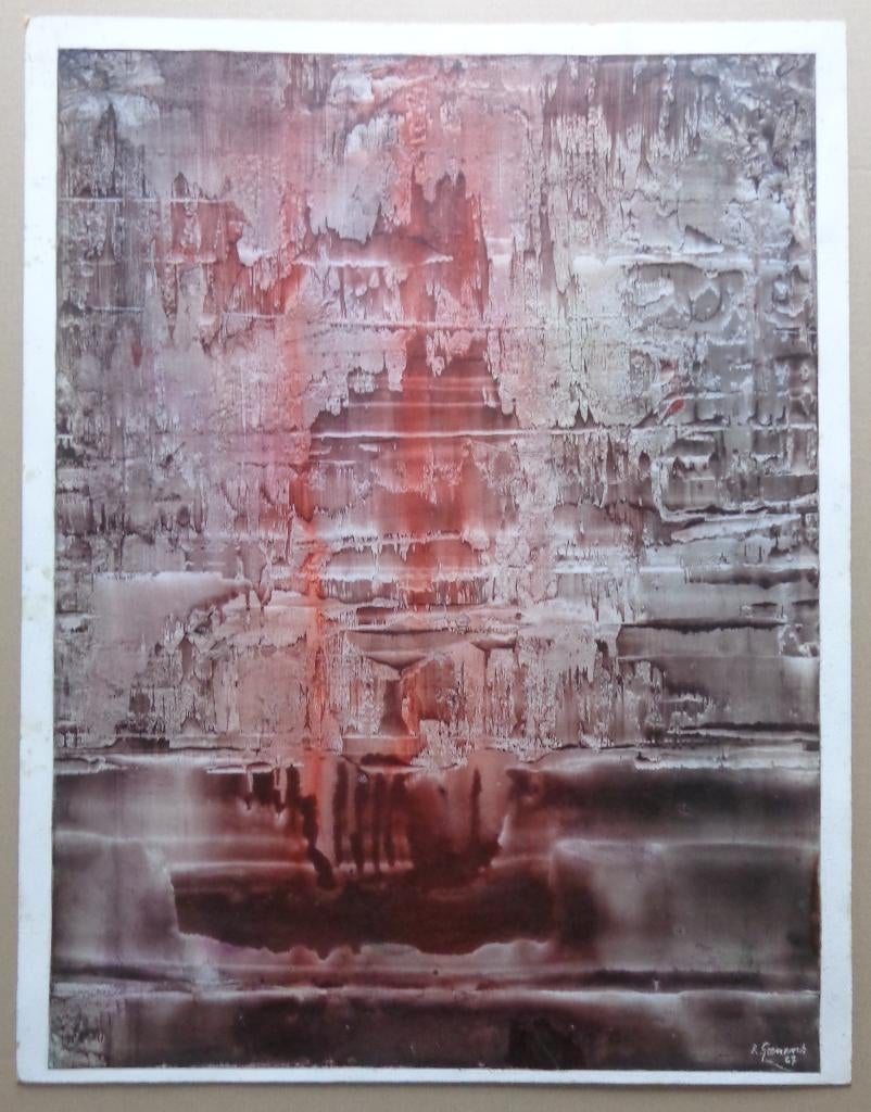 ROBERT GEENENS / ZONDER TITEL / ORIGINEEL WERK / 70x54cm SIG, Enlèvement ou Envoi