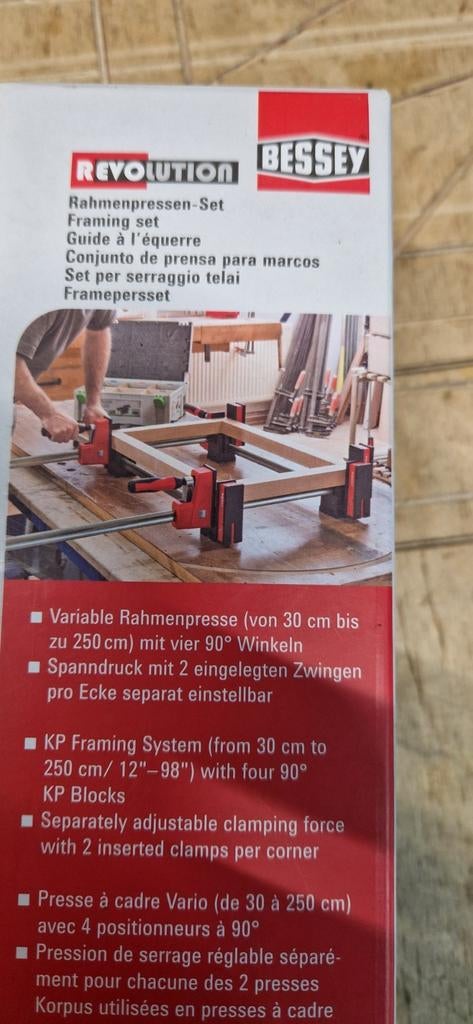 Bessey framepers set nieuw - KP BLOCKS, Ophalen of Verzenden, Nieuw