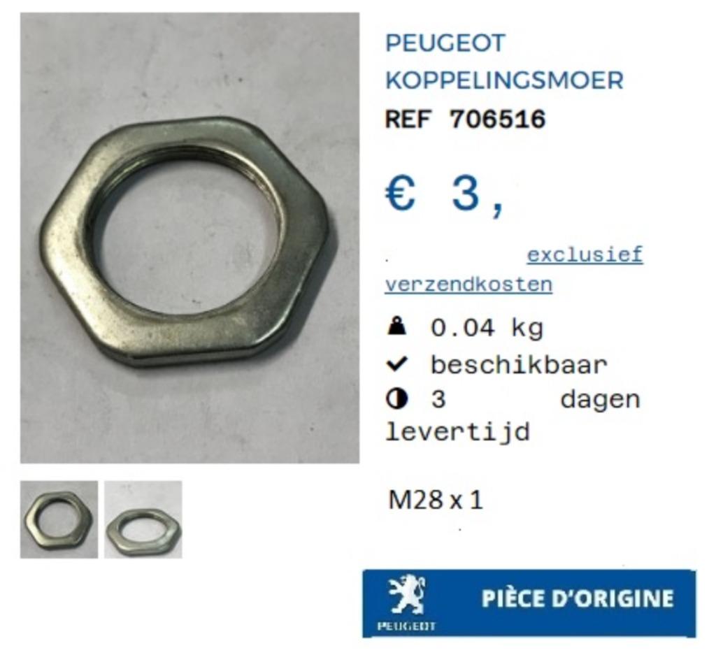 Peugeot  Moer vario, Vélos & Vélomoteurs, Pièces de cyclomoteur | Général, Envoi, Neuf, Peugeot