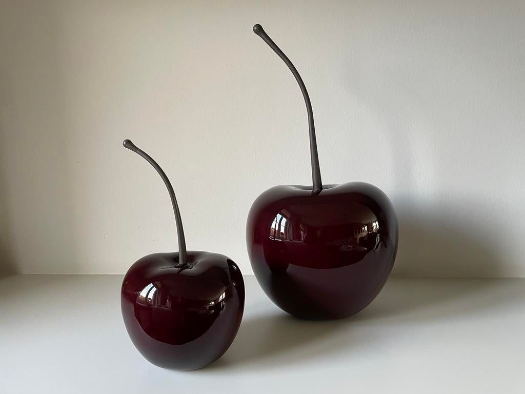 Set van 2 kersen decoratief mooi warm rood, Ophalen, Zo goed als nieuw