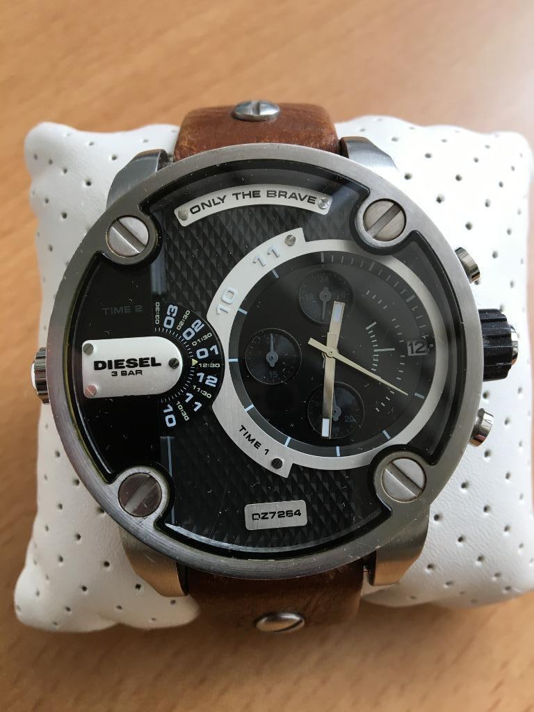 montre chrono diesel, Montre-bracelet, Cuir, Acier, Enlèvement