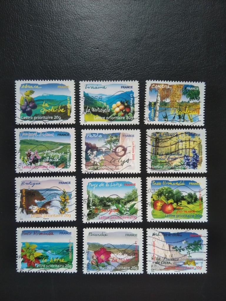 Frankrijk, flora van de noordelijke regio, Verzenden, Gestempeld