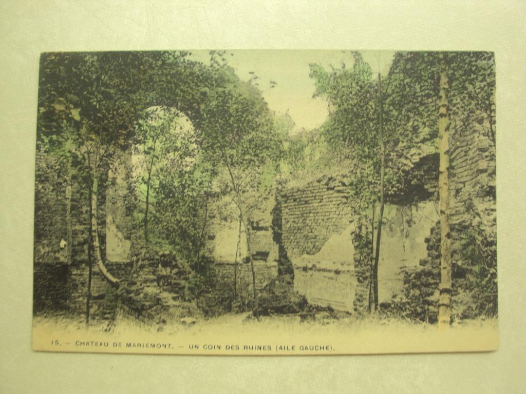 49874 - CHATEAU DE MARIEMONT - UN COIN DES RUINES, Collections, Envoi