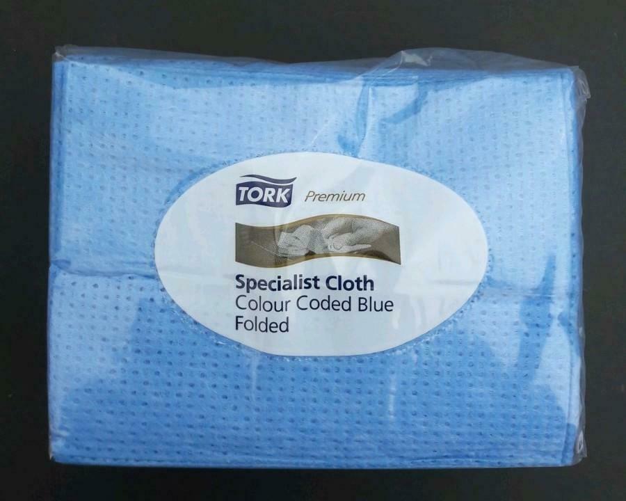 Tork Premium Specialist Cloth  blauwe en groene poetsdoeken, Ophalen of Verzenden