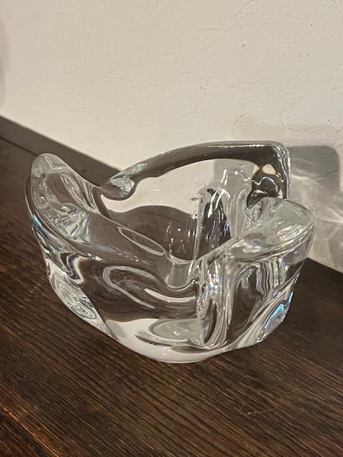 Cendrier en verre épais transparent. Style Murano, Antiquités & Art, Enlèvement