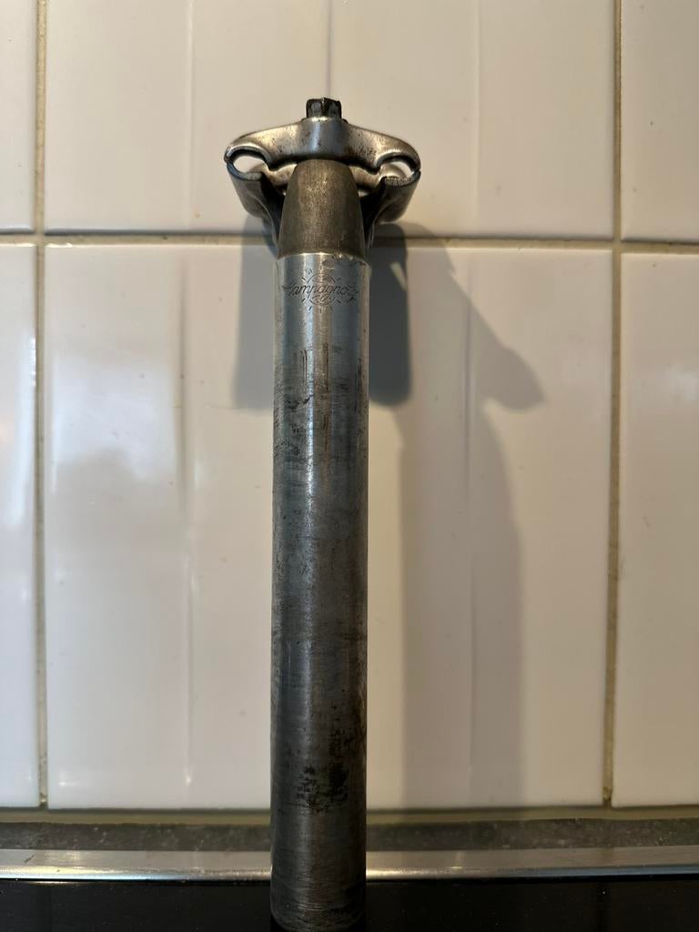 Campagnolo zadelpen - 27 diameter - 180mm, Fietsen en Brommers, Ophalen, Gebruikt, Zadel