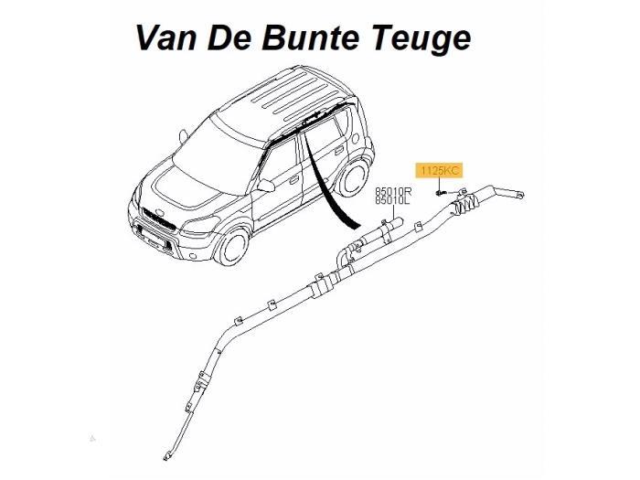 Airbag hemel links van een Kia Soul, Auto-onderdelen, Ophalen of Verzenden, 3 maanden garantie, Gebruikt, Kia