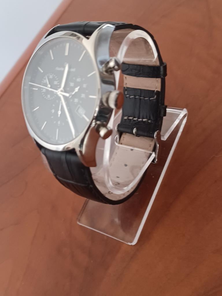 Claude Bernard NEUF Chronograafhorloge „Swiss Made”, Handtassen en Accessoires, Horloges | Heren, Overige merken, Leer, Staal