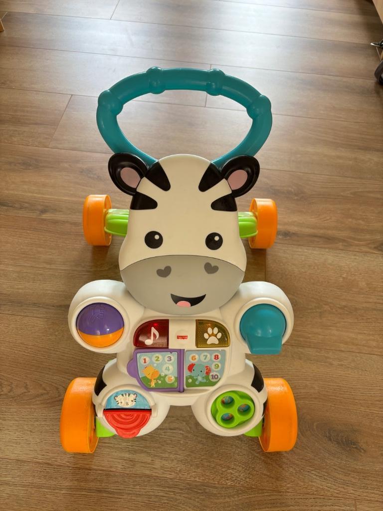 Zebra loopwagentje, Kinderen en Baby's, Speelgoed | Fisher-Price, Ophalen, Gebruikt, Duw- of Trekspeelgoed, Met licht