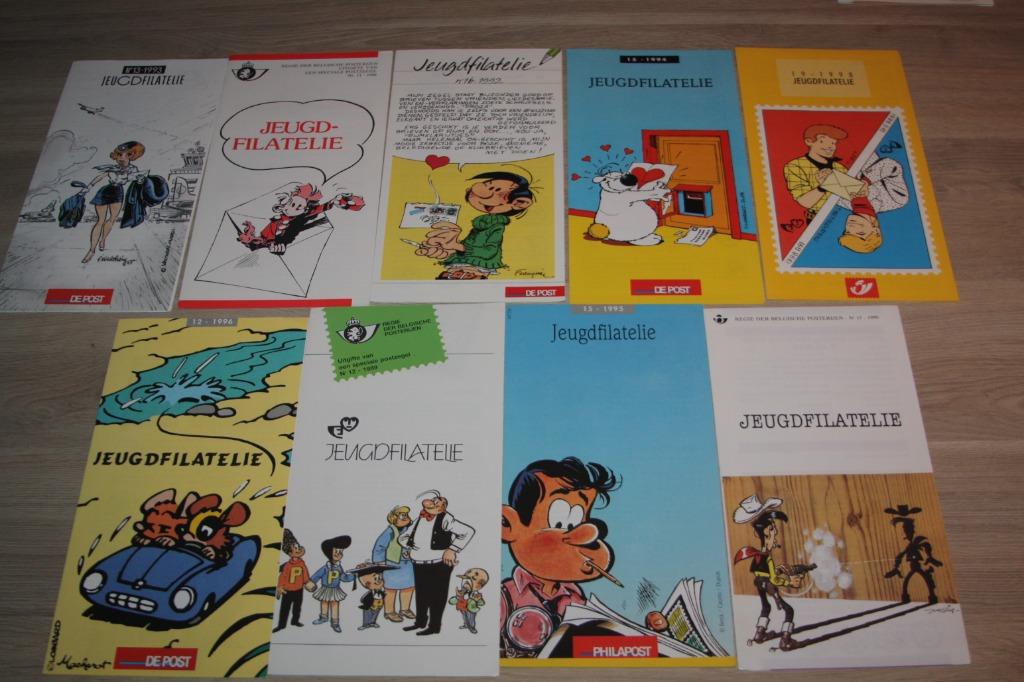 Uitgifte bladen + Belgische strippostzegels per stuk te koop, Verzamelen, Stripfiguren, Zo goed als nieuw, Overige typen, Overige figuren