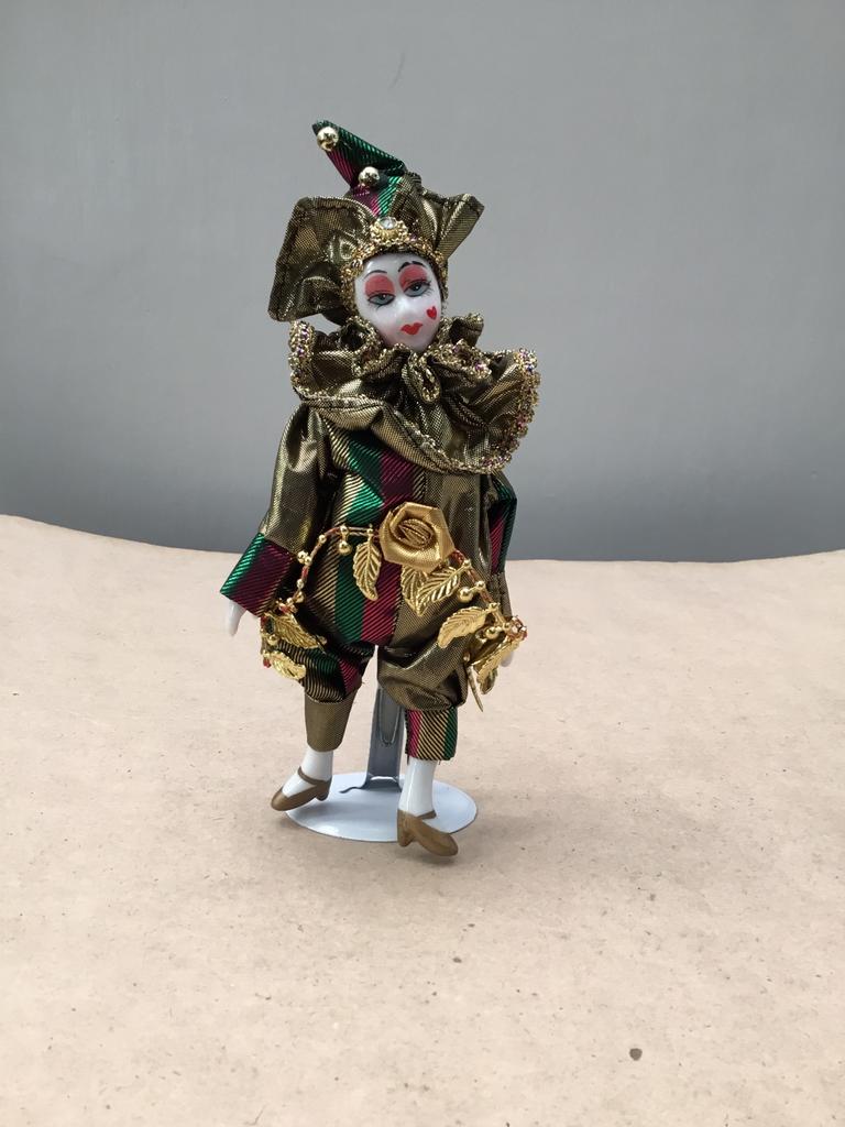 Poupée Pierrot avec vêtements vénitiens, Enlèvement ou Envoi, Comme neuf