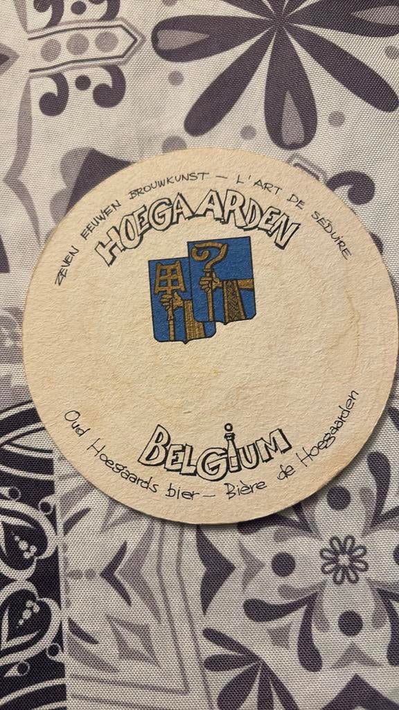 Tapis à bière Hoegaarden, Enlèvement ou Envoi, Utilisé, Sous-bock, Autres marques
