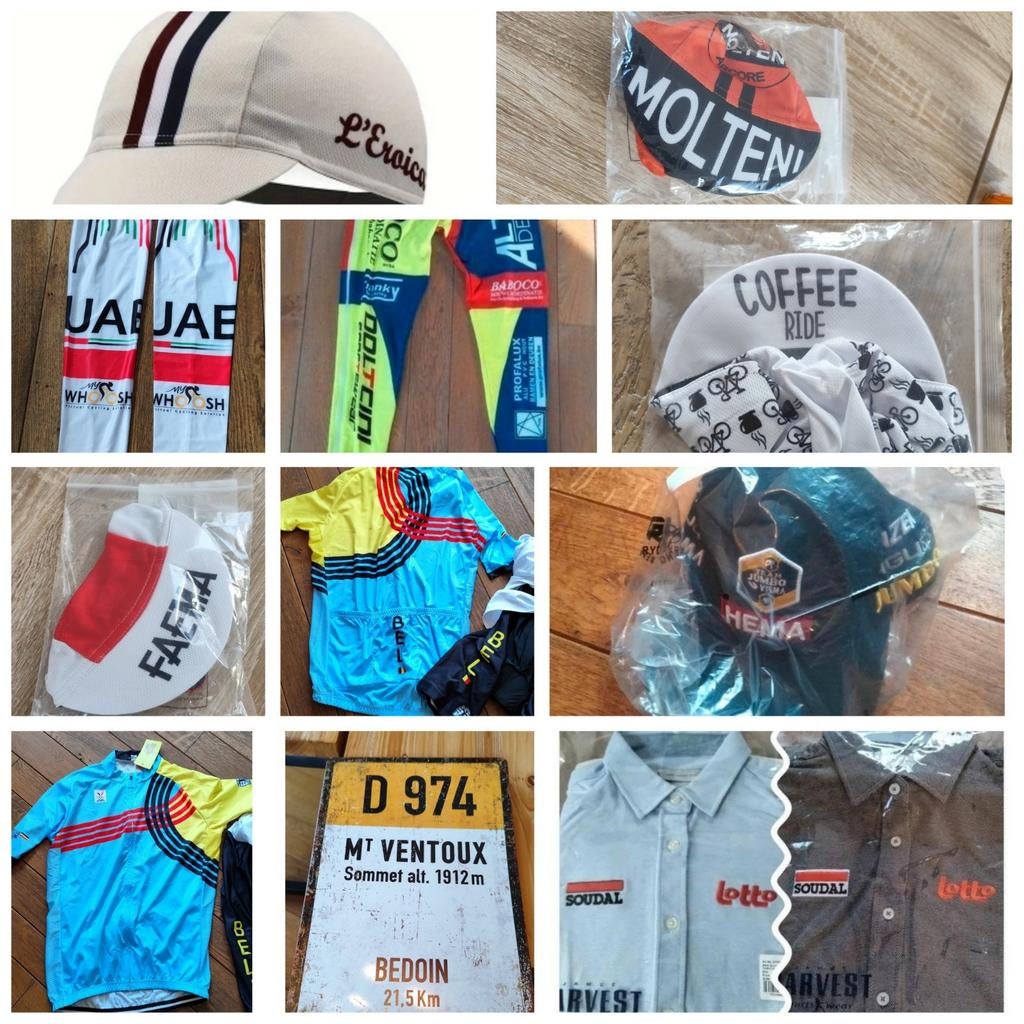 Vêtements et accessoires cyclisme neufs.Infos,prix via MP, Vélos & Vélomoteurs, Enlèvement ou Envoi, Neuf