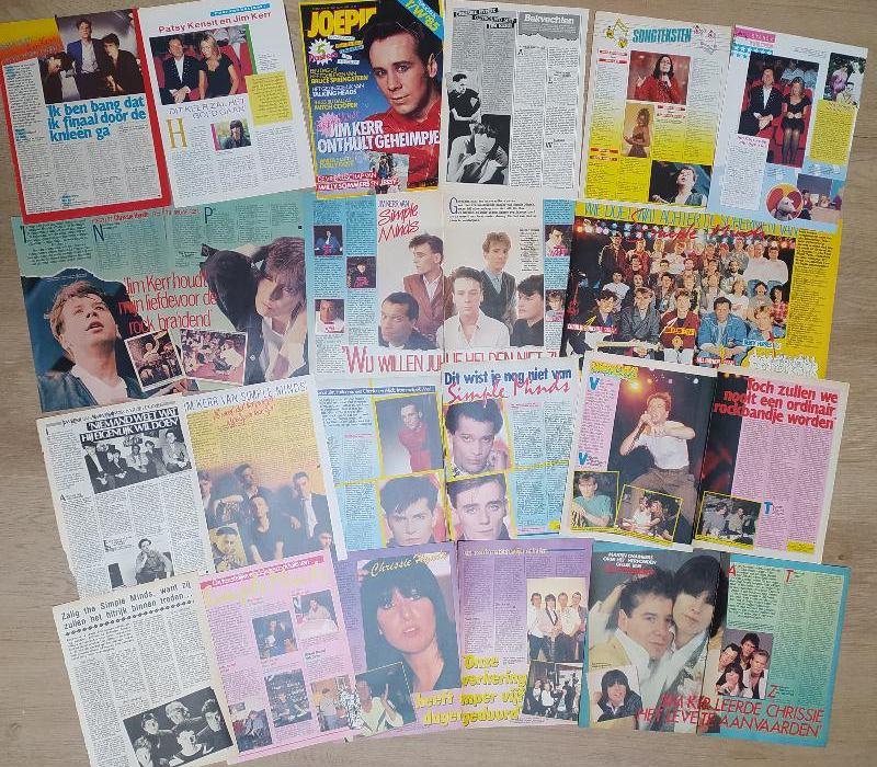 tijdschriftartikels Simple Minds, Verzamelen, Ophalen of Verzenden