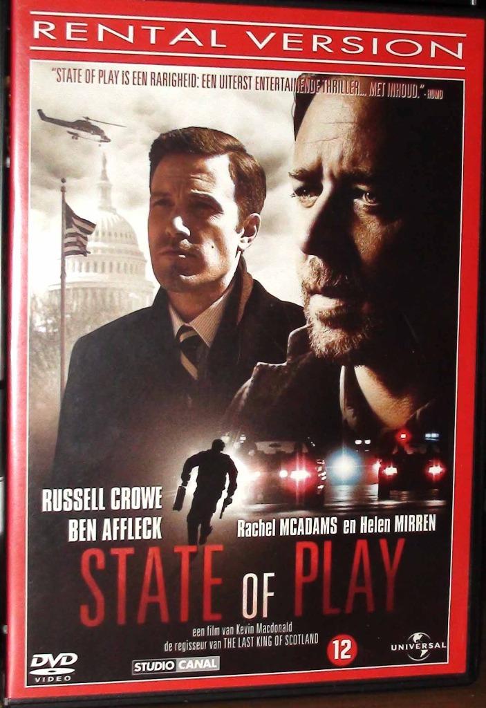 dvd state of play, Ophalen of Verzenden, Actiethriller