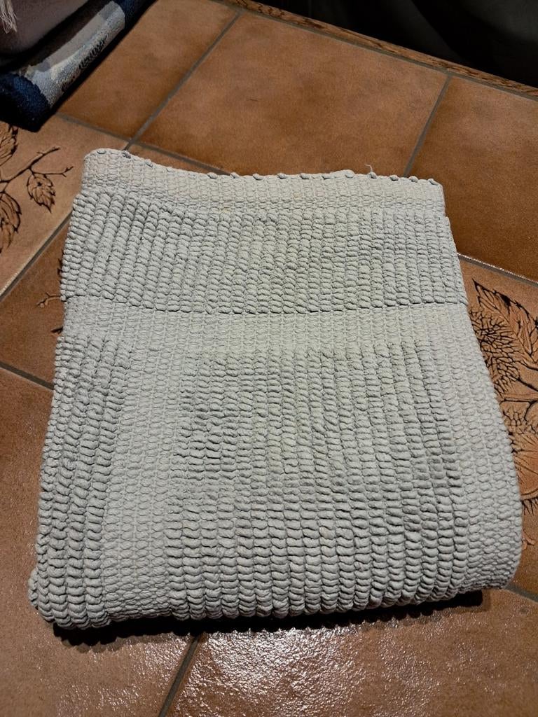 Carpette bain bleu clair, Enlèvement ou Envoi, Utilisé, Bleu, Tapis de bain