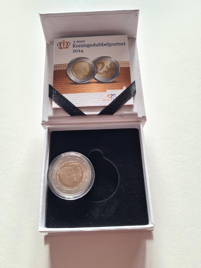 2 euros Commémorative Pays-Bas 2014 BE - Double portrait -, Monnaie en vrac, 2 euros, Naissance ou Mariage, Autres pays