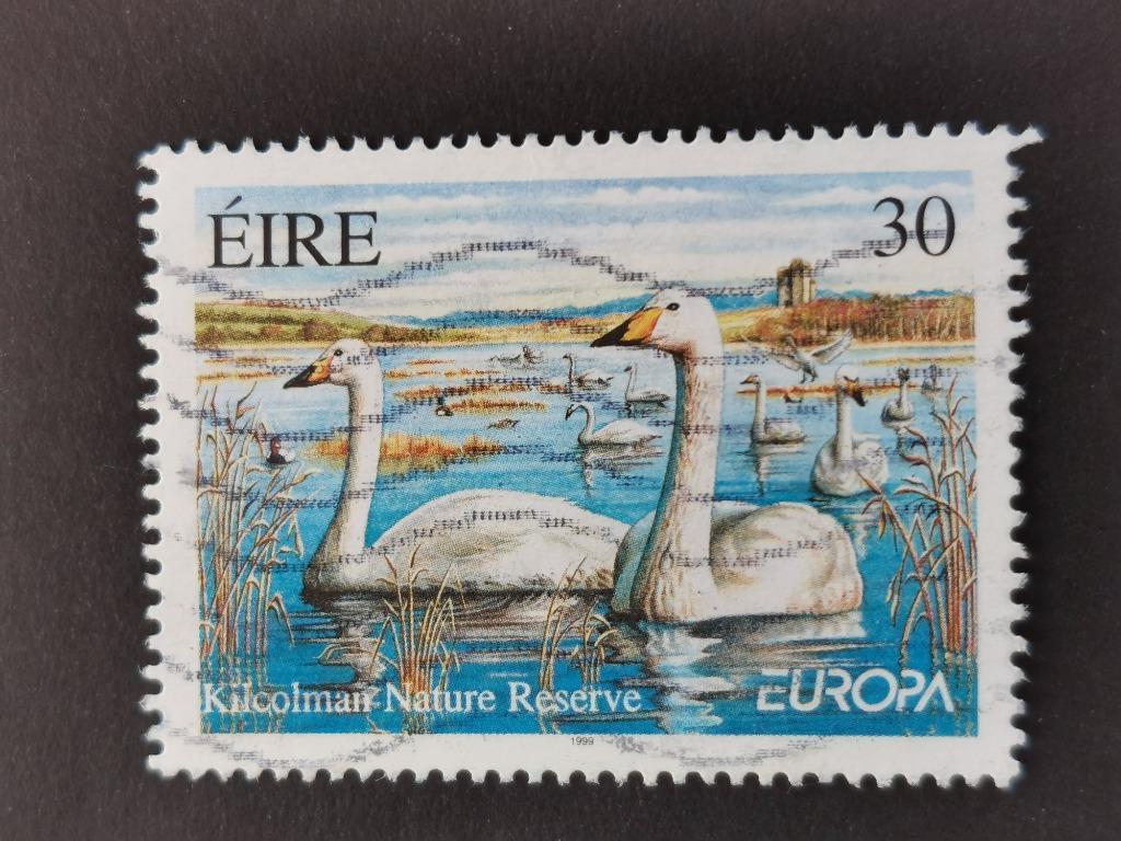 Ierland 1999 - Europa CEPT - vogels- zwanen -- GETAND, Ophalen of Verzenden, Ierland, Gestempeld