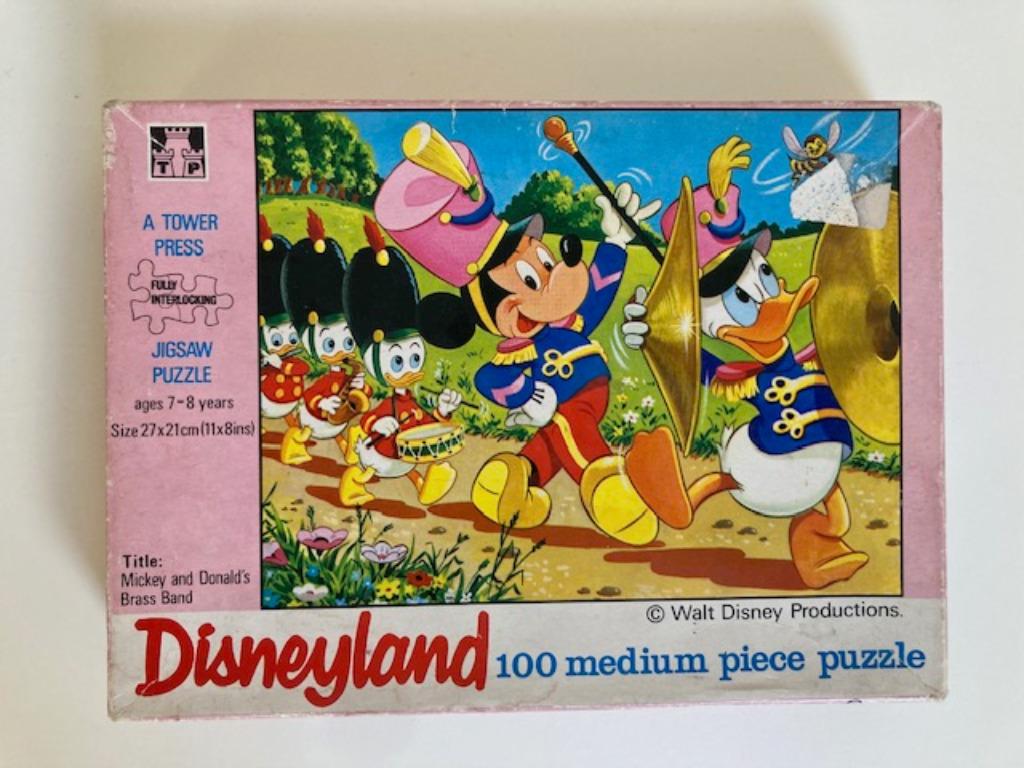Disneyland puzzel Mickey and Donald's Brass Band - jaren 60, Verzamelen, Ophalen of Verzenden, Mickey Mouse, Gebruikt