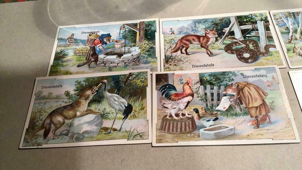 Fables d'animaux chromo(x5e), Enlèvement ou Envoi, Comme neuf