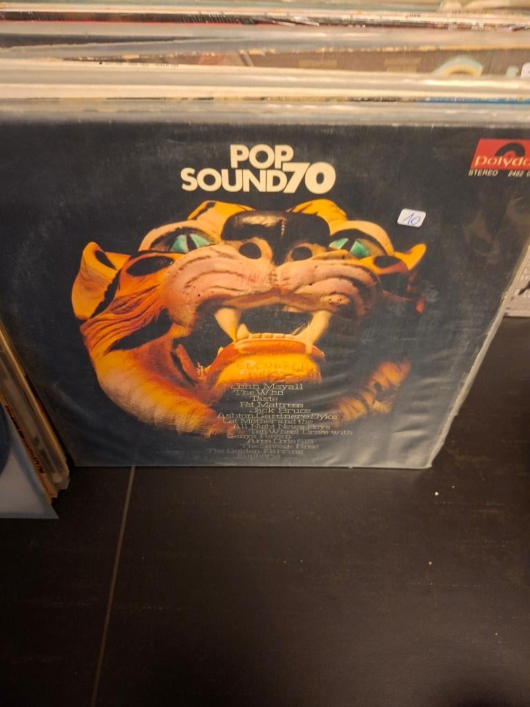 lp - various - pop sound 70 - red vinyl - bak 4, Cd's en Dvd's, Ophalen of Verzenden, Gebruikt, 12 inch, Poprock