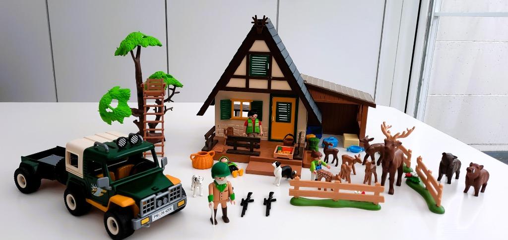Boswachtershuis 4207 Dierenuitkijkpost 4208 Jeep 4206, Kinderen en Baby's, Speelgoed | Playmobil, Ophalen of Verzenden, Zo goed als nieuw
