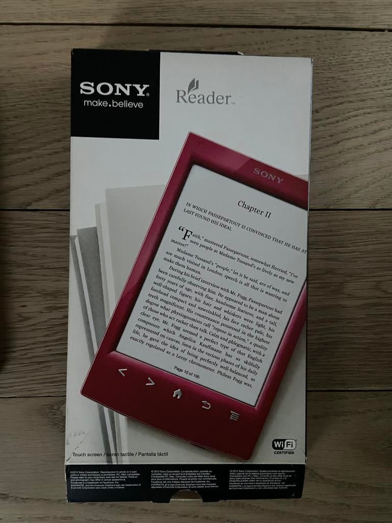 E reader sony met hoesje, Computers en Software, Ophalen, Gebruikt