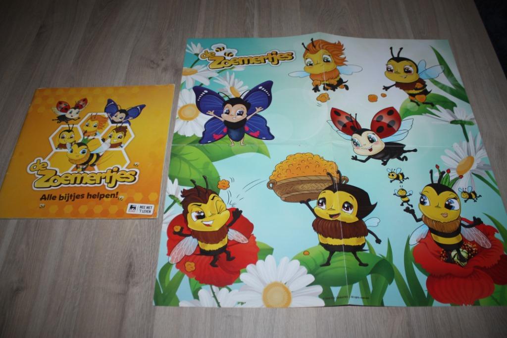 Delhaize , sticker boek compleet met poster , De Zoemertjes, Boeken, Ophalen of Verzenden, Gelezen, Delhaize, Plaatjesalbum
