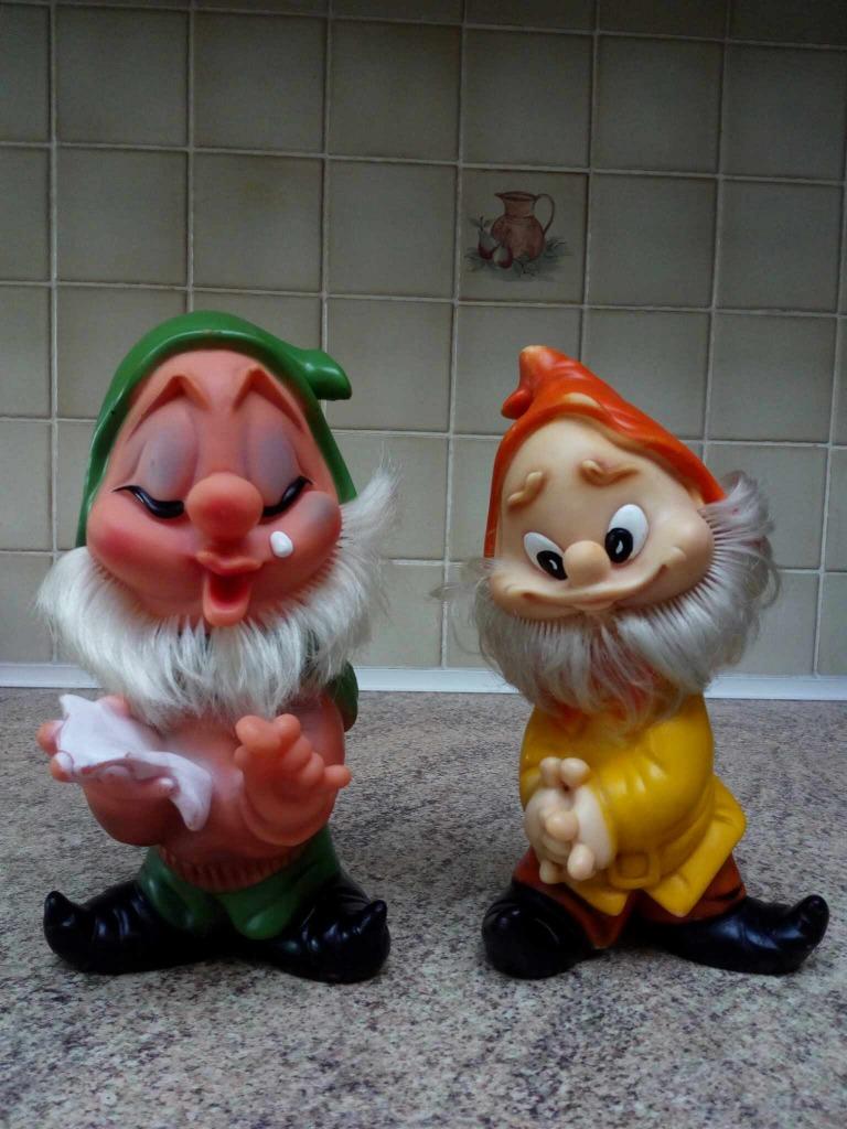 Twee Famosa Ferrario kabouters., Verzamelen, Ophalen, Overige figuren, Gebruikt, Beeldje of Figuurtje
