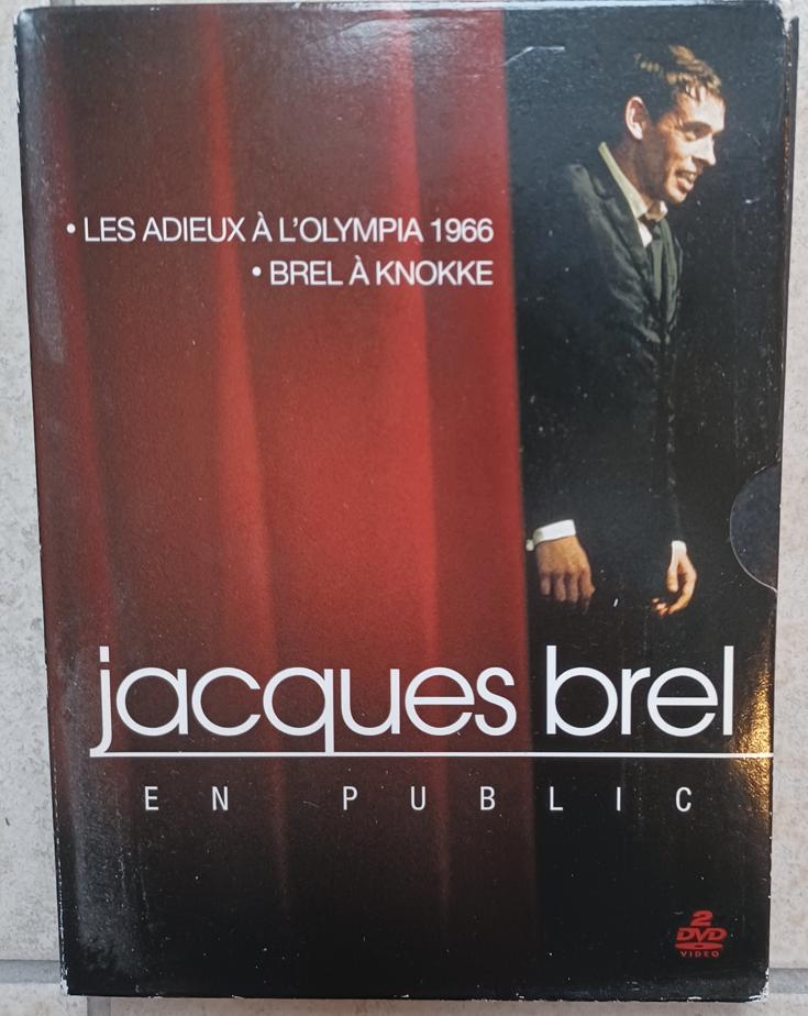 COFFRET 2 DVD Jacque Brel en public (Olympia 1966 + Knokke), Enlèvement ou Envoi, Coffret