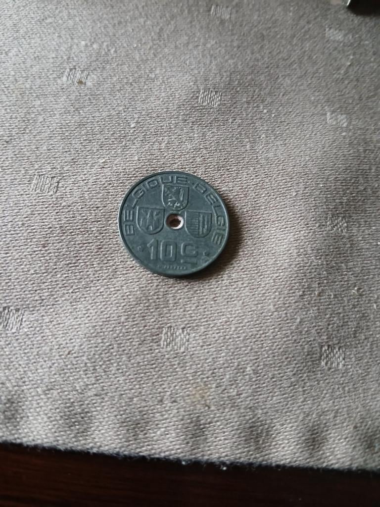 Ancienne pièce belge de 10 cents 1942, Timbres & Monnaies, Monnaies | Belgique, Enlèvement
