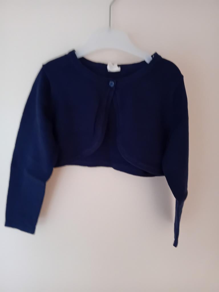 Blauwe bolero, Kinderen en Baby's, Kinderkleding | Maat 92, Meisje, Trui of Vest, H&M, Ophalen of Verzenden