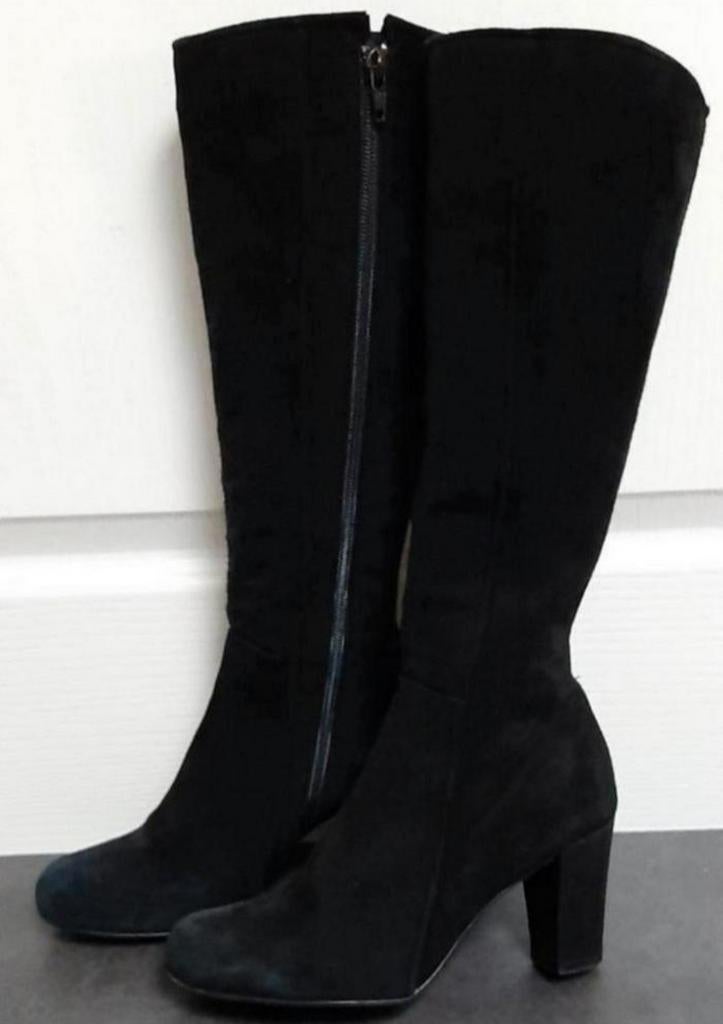 Rossella Lopes/daimen laarzen/maat 38, Kleding | Dames, Rossella lopes, Zwart, Ophalen of Verzenden, Gedragen