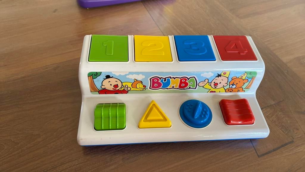 Bumba vormen/draaidoos van 1 tot 4 klepjes open te gaan, Kinderen en Baby's, Ophalen, Gebruikt