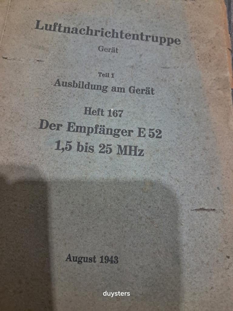 Livret Luftnachrichtentruppen (livret de cours) WW2 allemand, Collections, Enlèvement ou Envoi