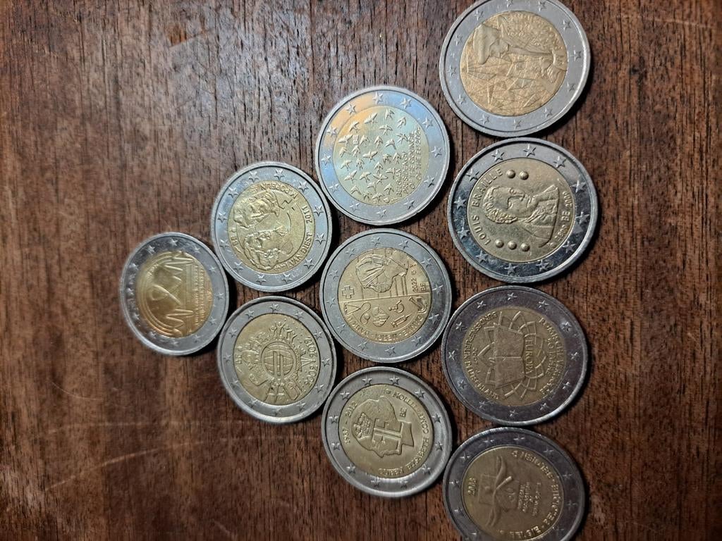 10 verschillende belgische gedenkings 2euromunte., Timbres & Monnaies, Monnaies | Europe | Monnaies euro, Enlèvement ou Envoi