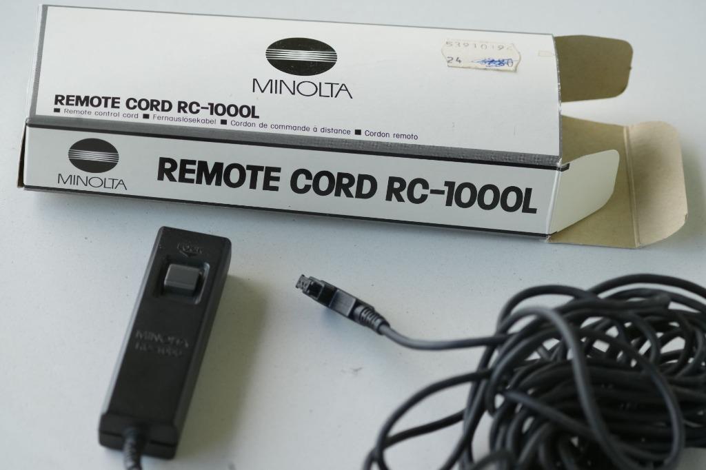 Utilisateur de la caméra MINOLTA - Câble de télécommande RC-, TV, Hi-fi & Vidéo, Appareils photo analogiques, Comme neuf, Compact