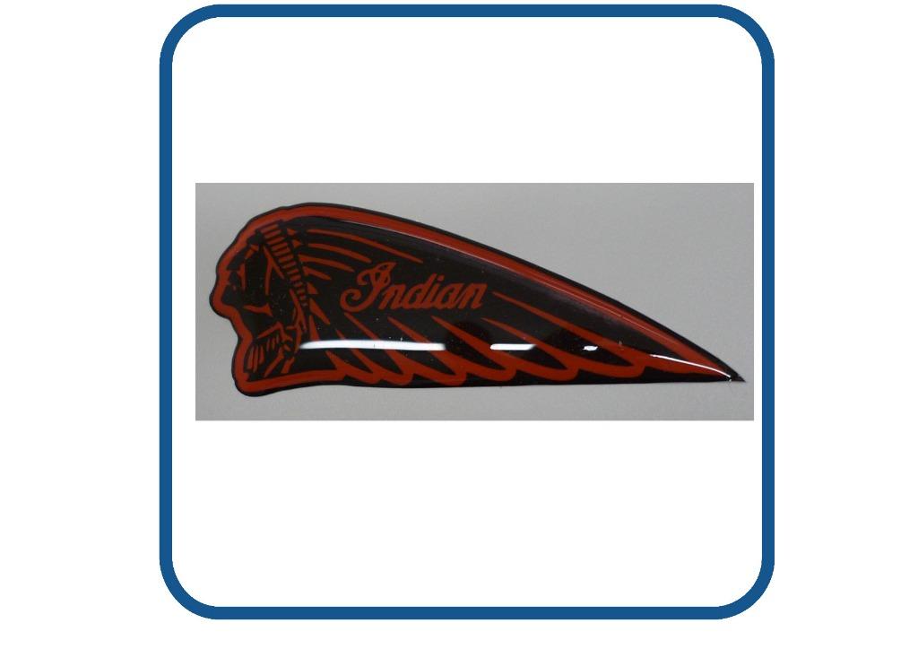 Indian Helm, tank, frame, Bike Motor sticker in 3D set prijs, Verzamelen, Verzenden, Nieuw, Overige typen