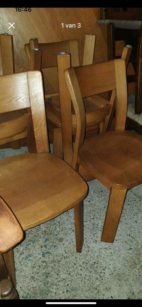 Blank eiken eetkamer, Ophalen