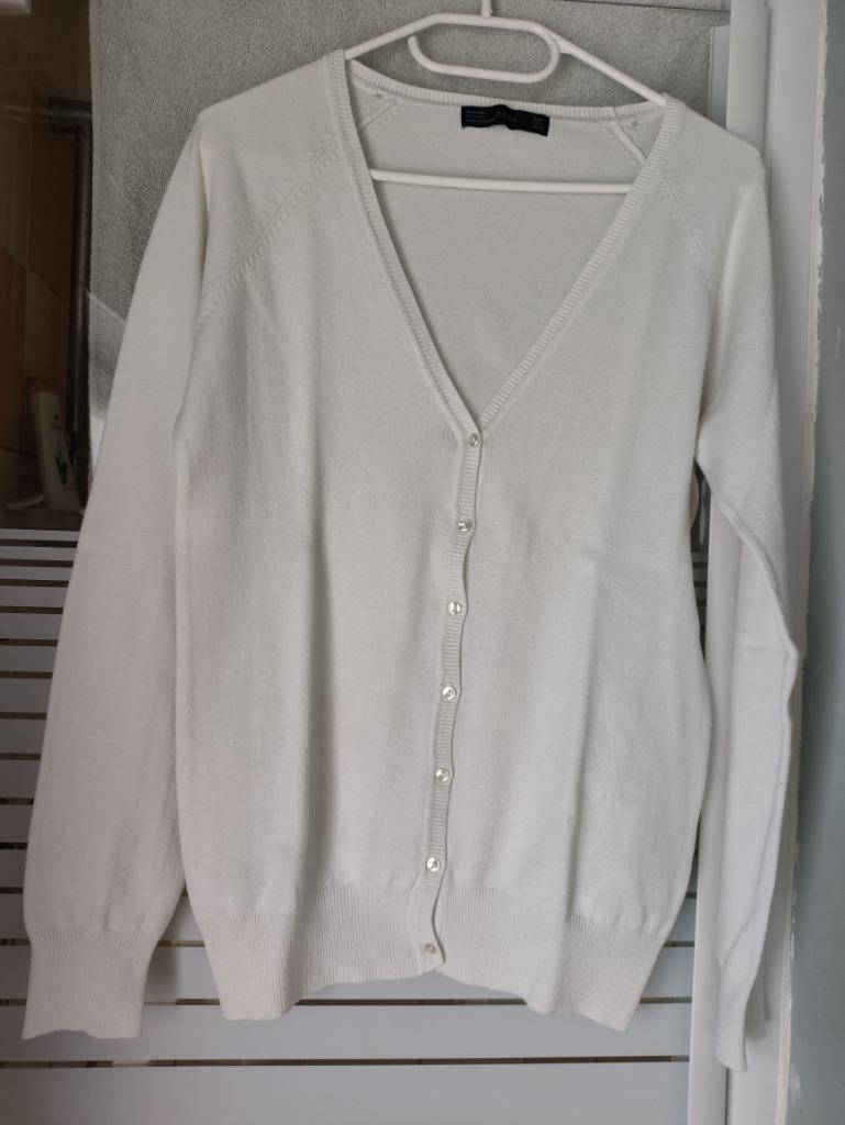 Witte gilet Zara:large, Zara, Enlèvement ou Envoi, Porté, Blanc