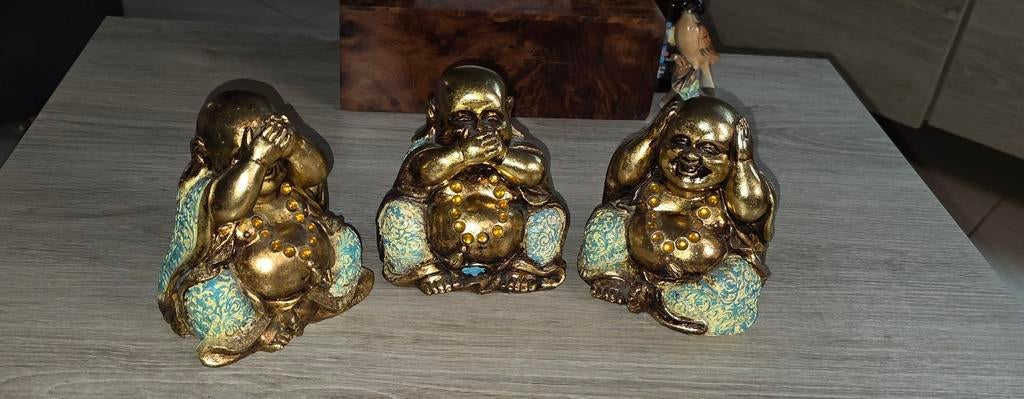 Buddhas en résine décoration Spain, Enlèvement, Comme neuf