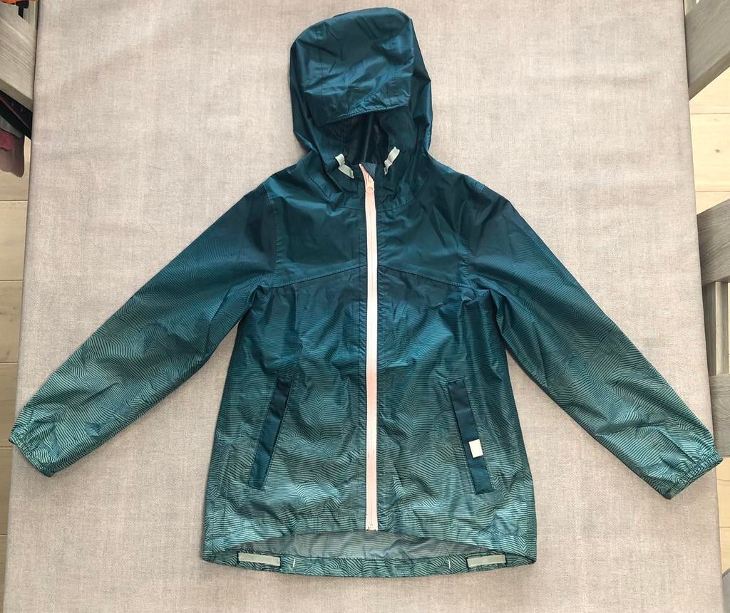 Regenjas maat 7-8 jaar (123-130 cm), Caravanes & Camping, Vêtements de pluie, Enlèvement, Utilisé, Imperméable, Kinderen