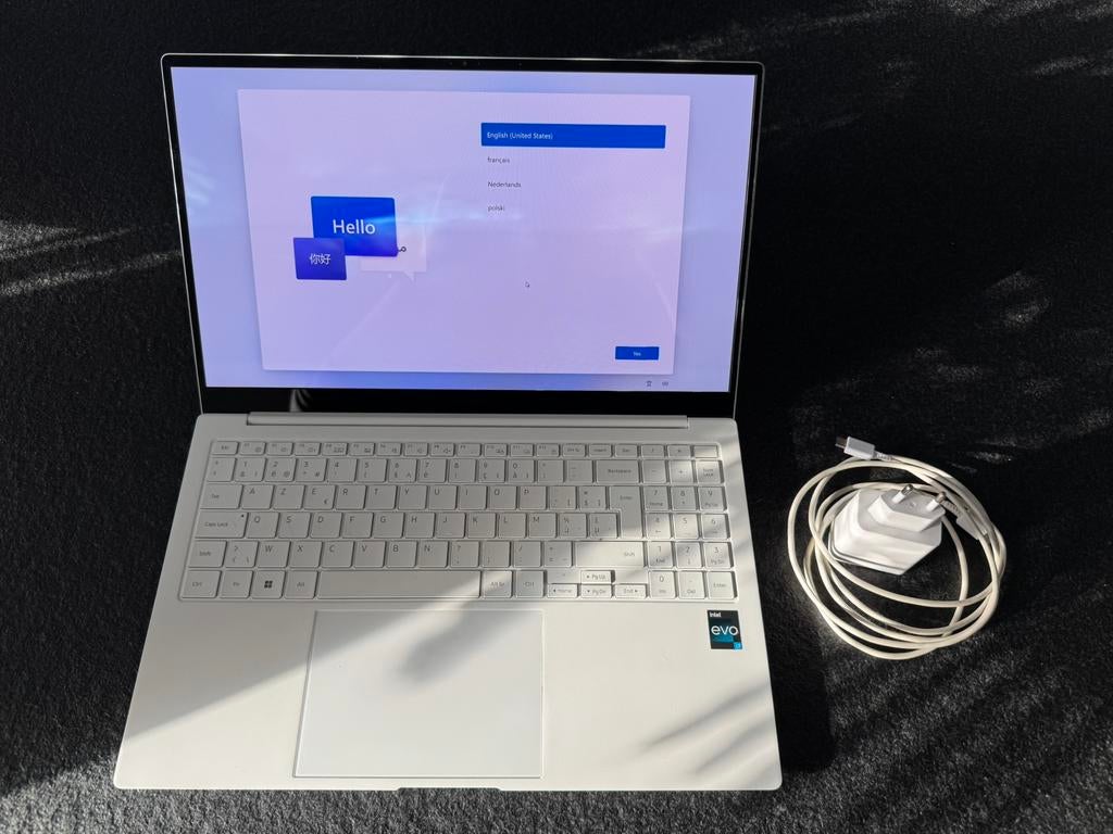 Samsung Galaxy Book2 pro 15,6’’ Azerty, Informatique & Logiciels, Ordinateurs portables Windows, Enlèvement, Comme neuf, 15 pouces